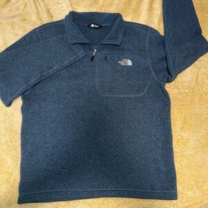 The North Face Teal Quarter-Zip Fleece Pullover